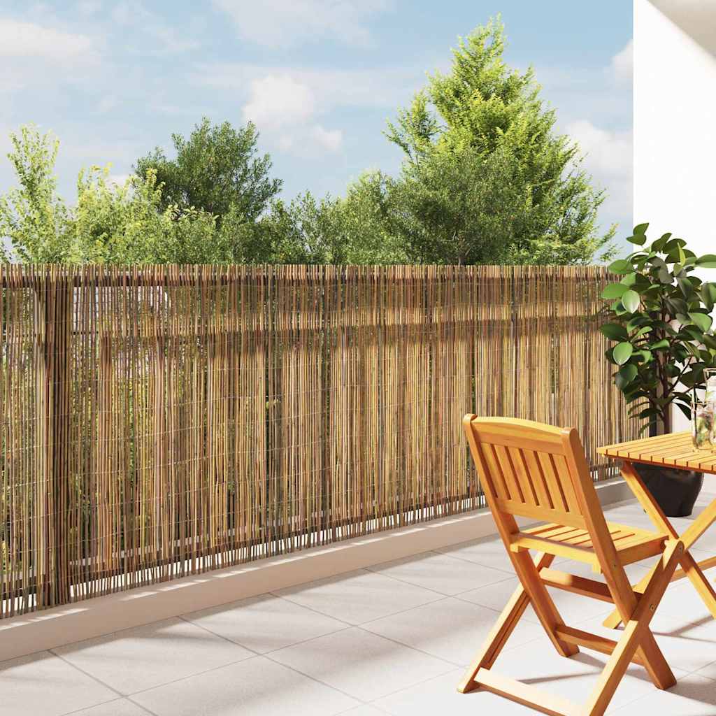 Bambusgjerde Naturlig 600 x 125 cm Bambus