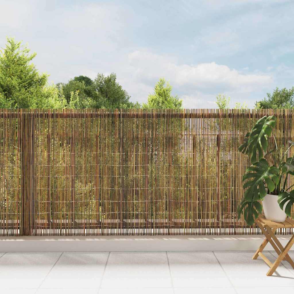 Bambusgjerde Naturlig 600 x 125 cm Bambus