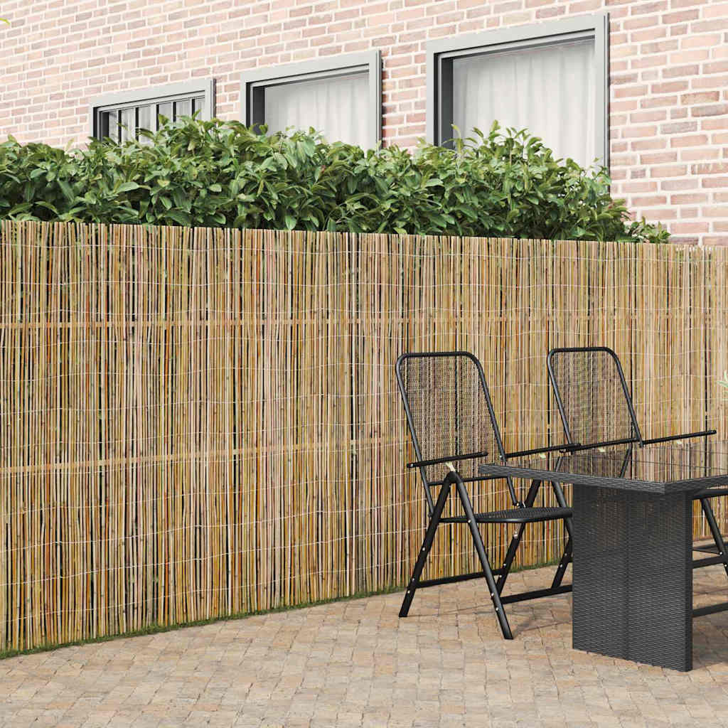 Bambusgjerde Naturlig 600 x 150 cm Bambus vidaXL