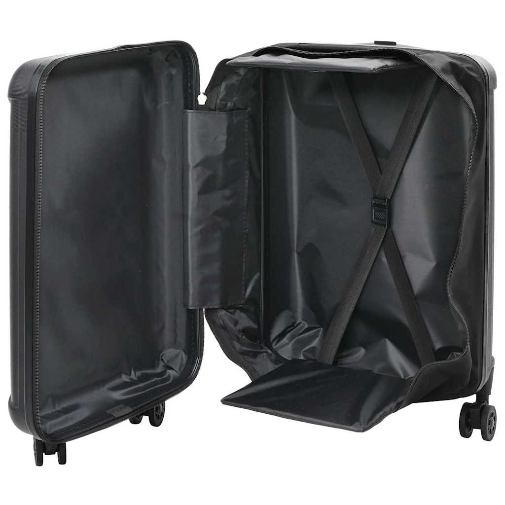 Koffert med lås Svart 34 x 23 x 55.5 cm ABS-plast