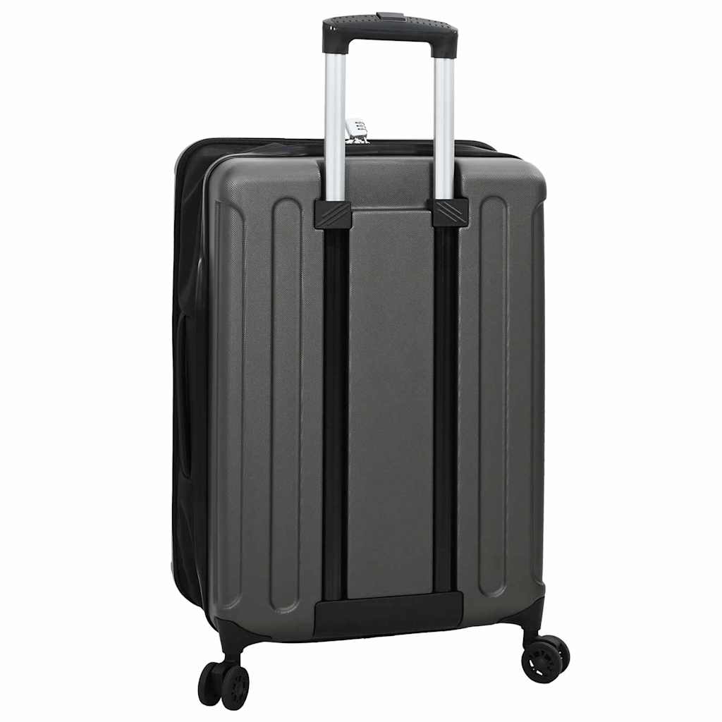 Koffert med lås Mørke grå 43 x 27 x 66 cm ABS-plast