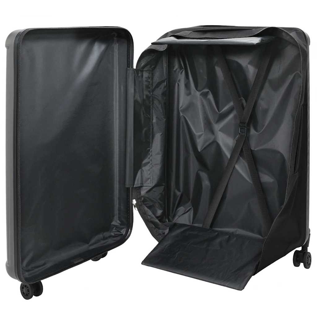 Koffert med lås Mørke grå 50 x 30 x 76 cm ABS-plast