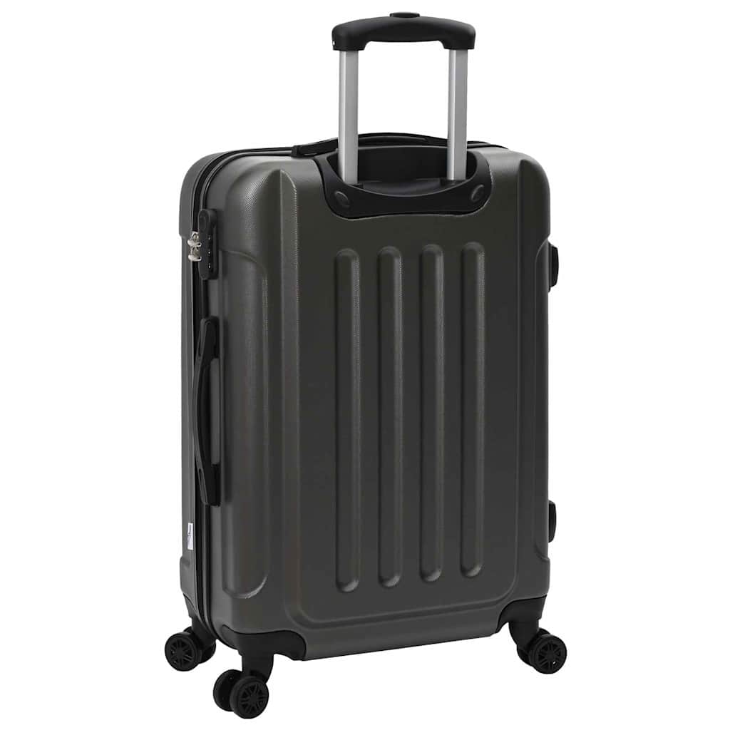 Koffert med lås 3 pcs Mørkegrå 50 x 31 x 78 cm ABS-plast