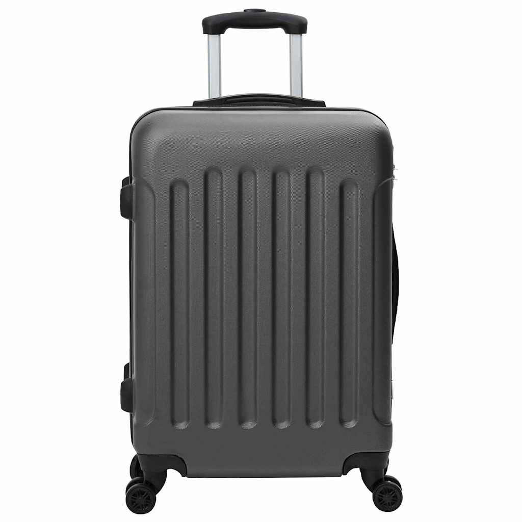 Koffert med lås 3 pcs Mørkegrå 50 x 31 x 78 cm ABS-plast