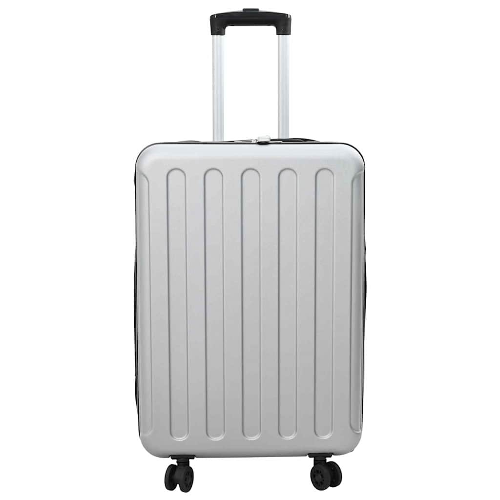 Koffert med lås sølv 43 x 27 x 66 cm ABS-plast