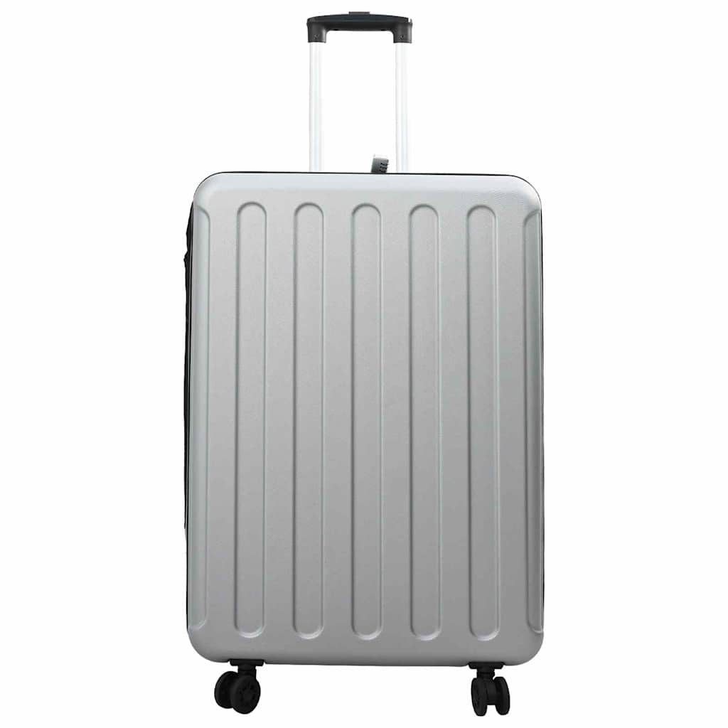 Koffert med lås sølv 50 x 30 x 76 cm ABS-plast