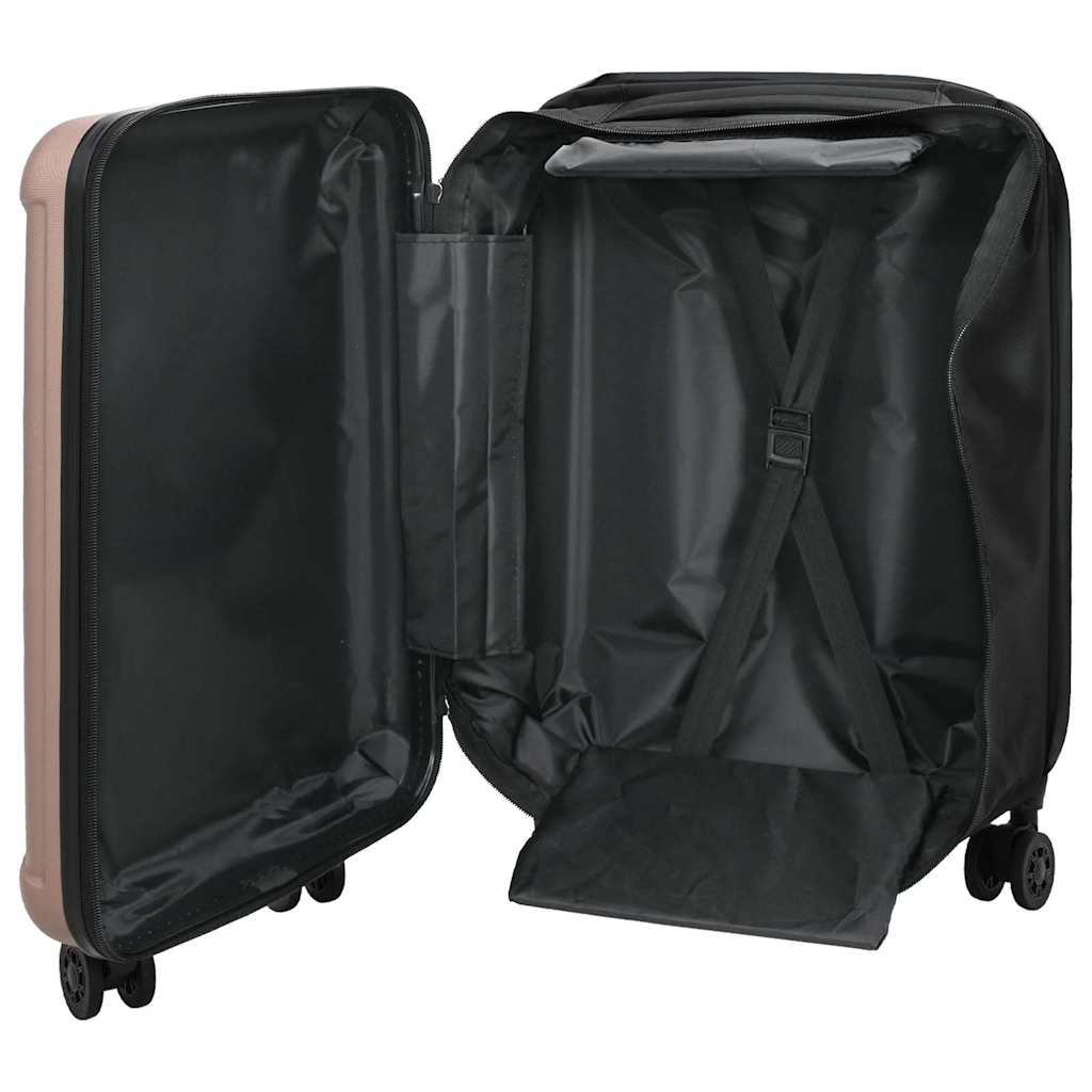 Koffert med lås rosegull 34 x 23 x 55.5 cm ABS-plast