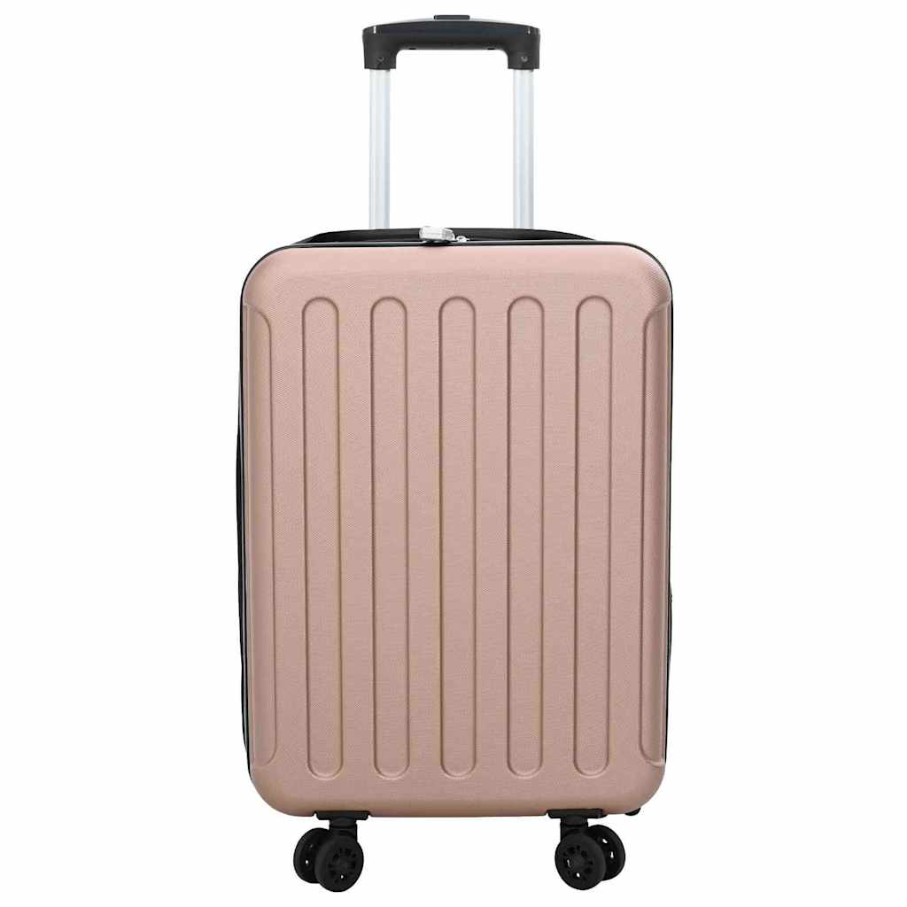 Koffert med lås rosegull 34 x 23 x 55.5 cm ABS-plast