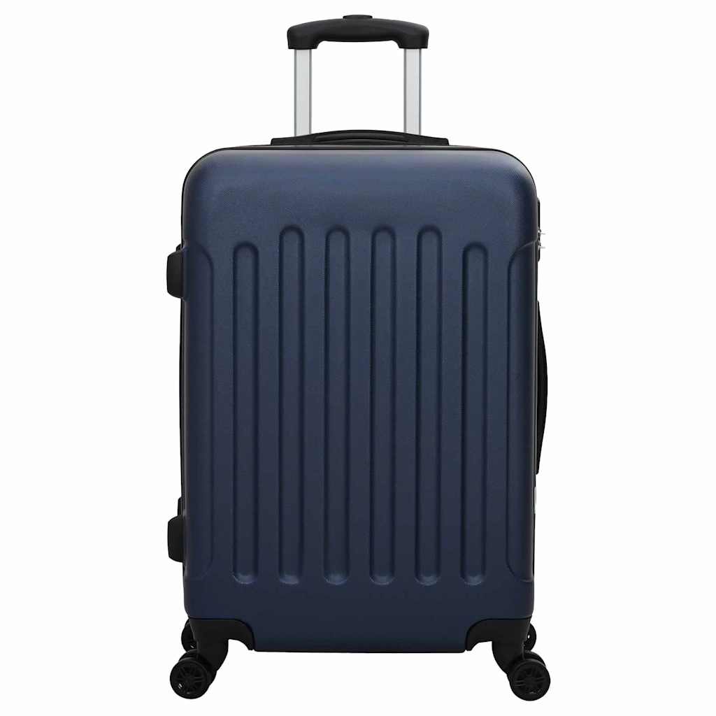 Koffert med lås 3 pcs Mørkeblå 50 x 31 x 78 cm ABS-plast