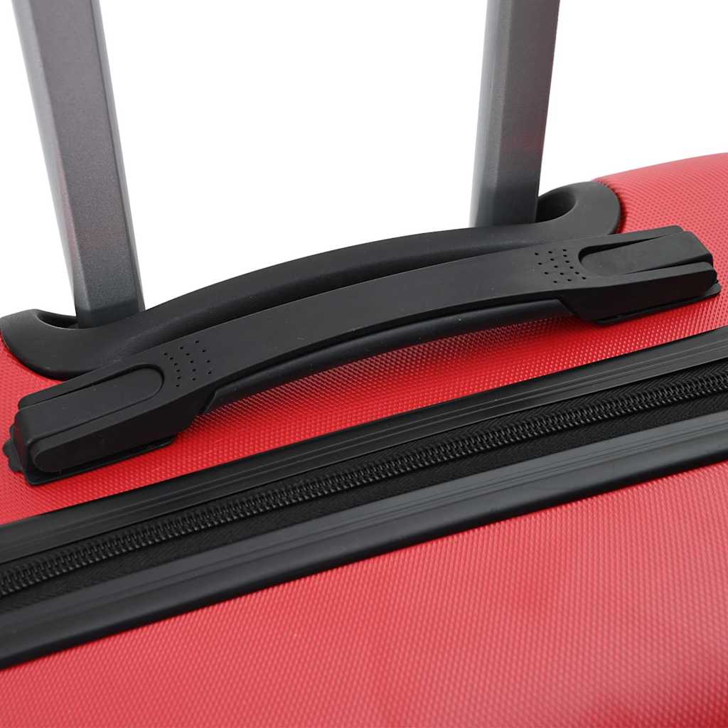 Koffert med lås 3 pcs Rød 50 x 31 x 78 cm ABS-plast