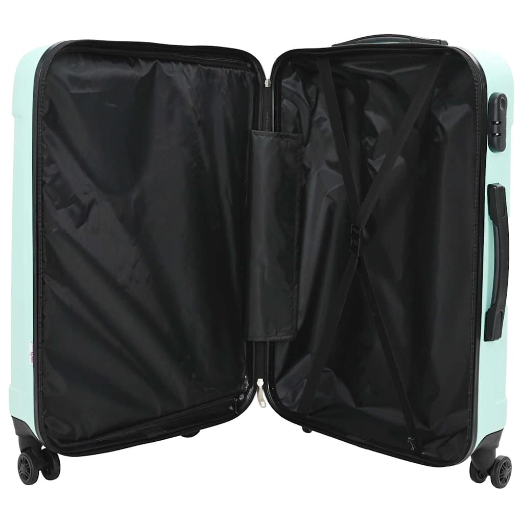 Koffert med lås 3 pcs Mintgrønn 50 x 31 x 78 cm ABS-plast