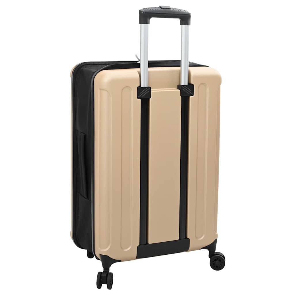 Koffert med lås champagne 43 x 27 x 66 cm ABS-plast