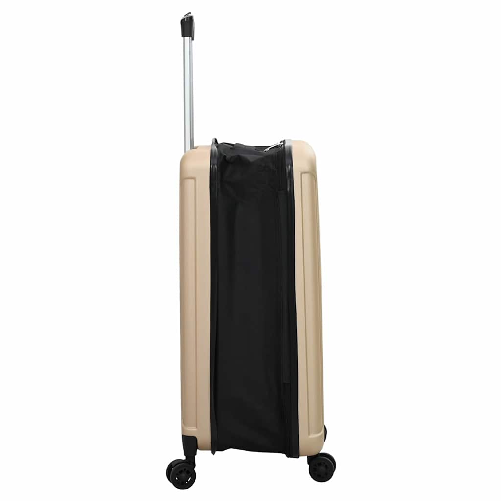 Koffert med lås champagne 43 x 27 x 66 cm ABS-plast