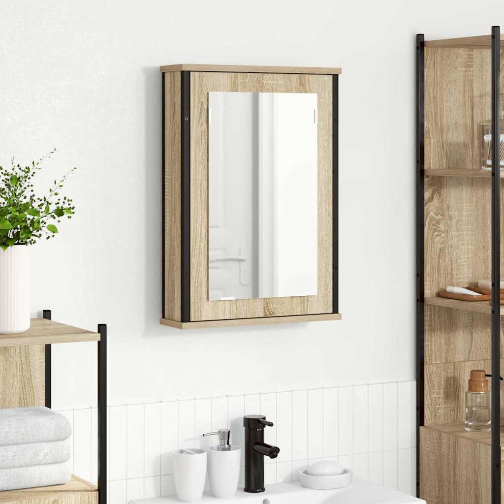 Speilskap med hylle Sonoma eik 42 x 12 x 60 cm Konstruert tre