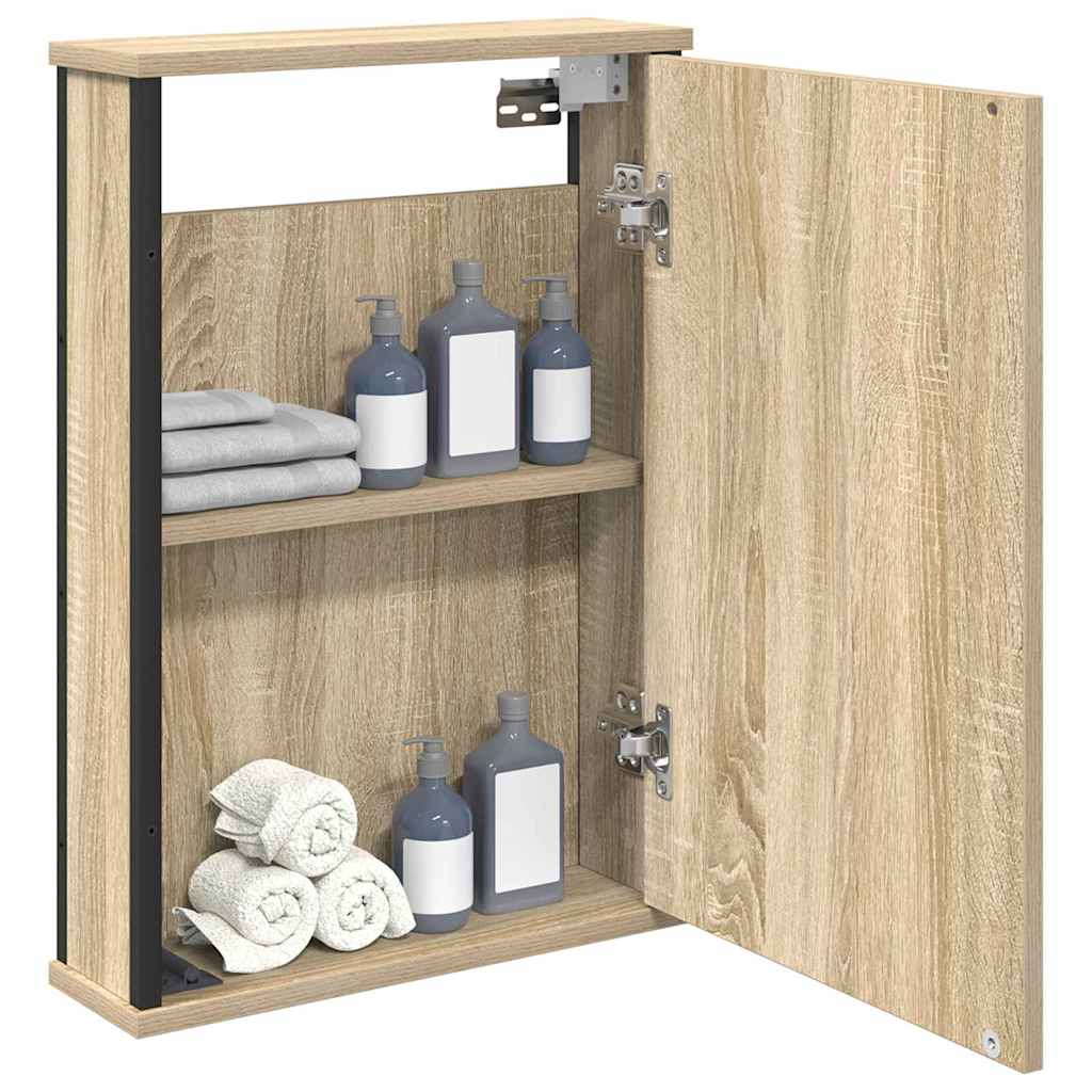 Speilskap med hylle Sonoma eik 42 x 12 x 60 cm Konstruert tre