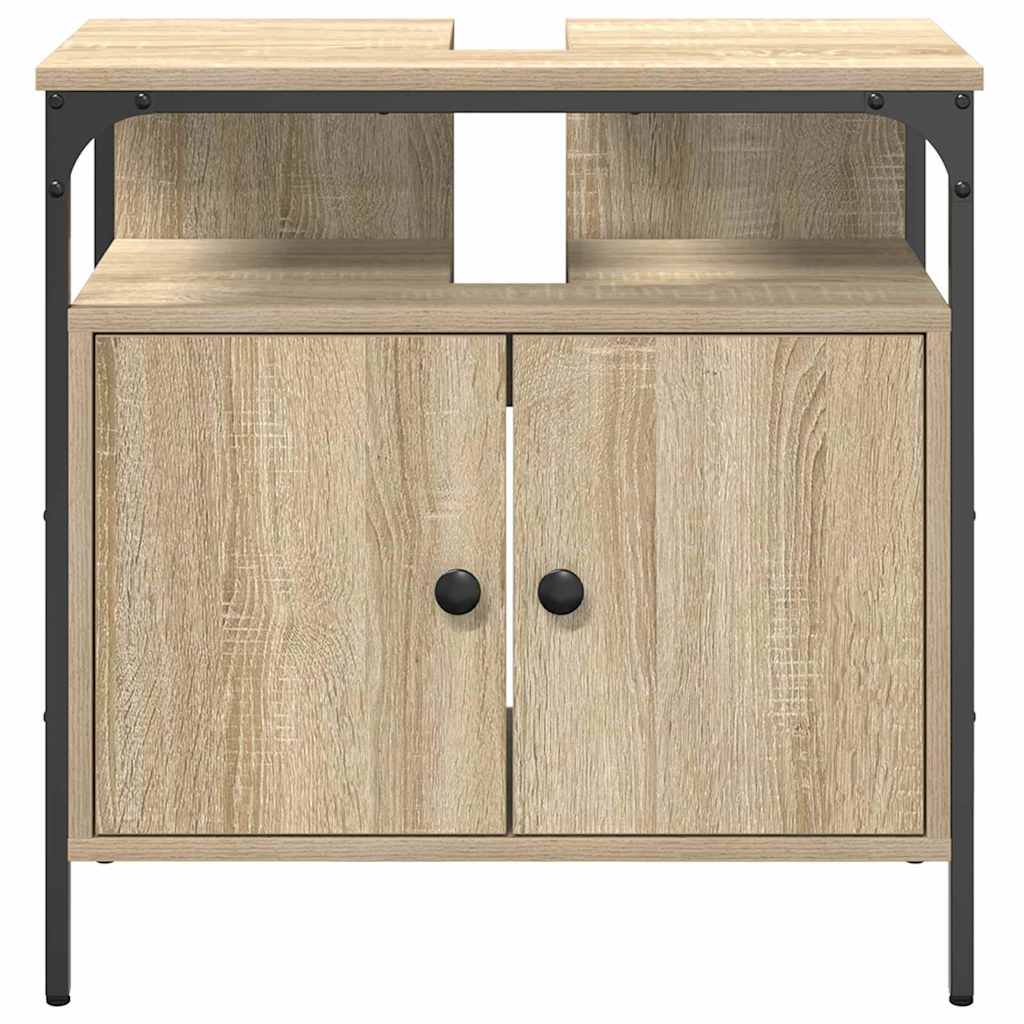 Baderomsskap med lagring Beige 60 x 30 x 60 cm Konstruert tre