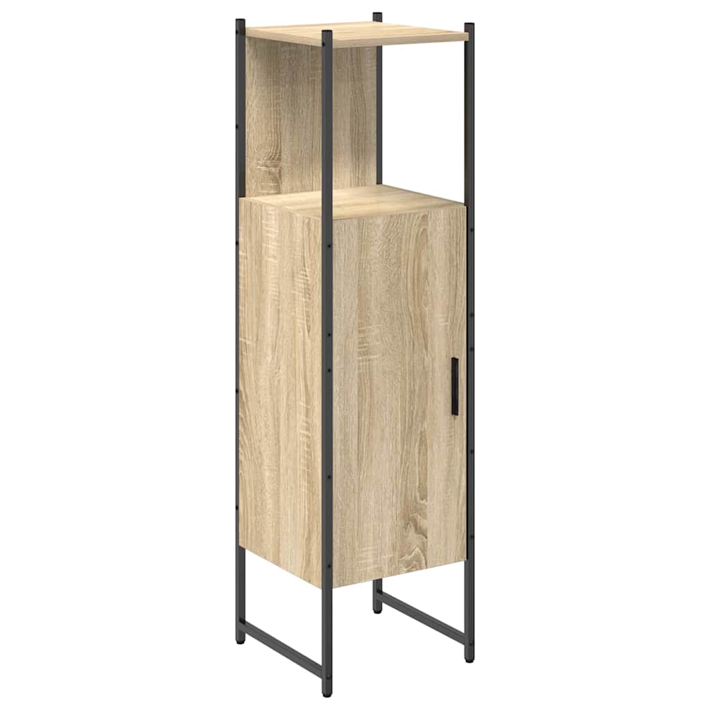 Baderomsskap med hylle Beige 33 x 33 x 120,5 cm Konstruert tre