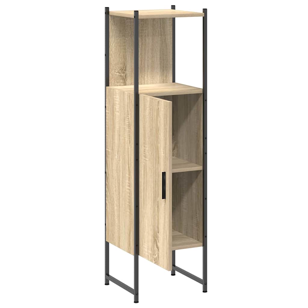 Baderomsskap med hylle Beige 33 x 33 x 120,5 cm Konstruert tre