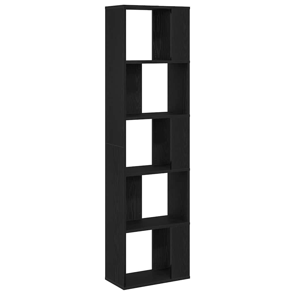 Bokhylle Svart Eik 45 x 23,5 x 162,5 cm