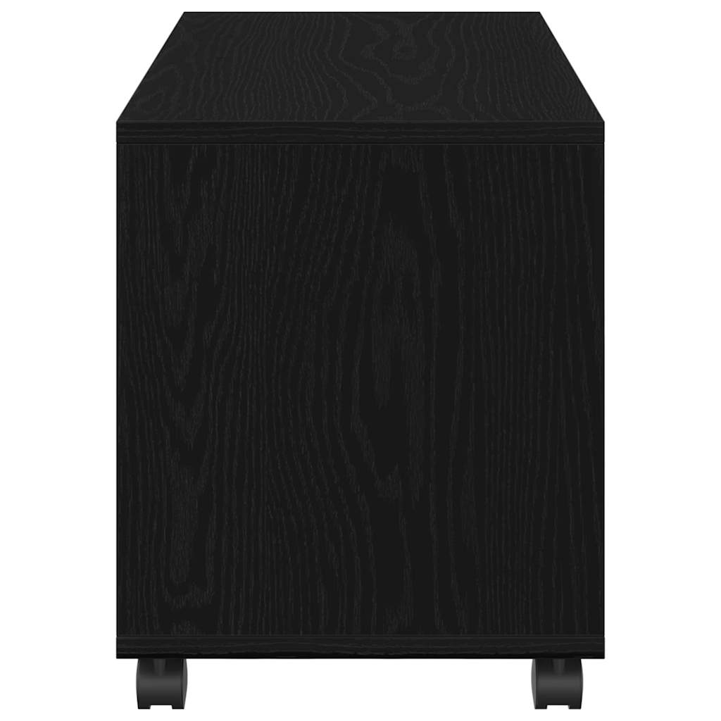 Avlastningsbord Svart Eik 72 x 33 x 42,5 cm Konstruert tre
