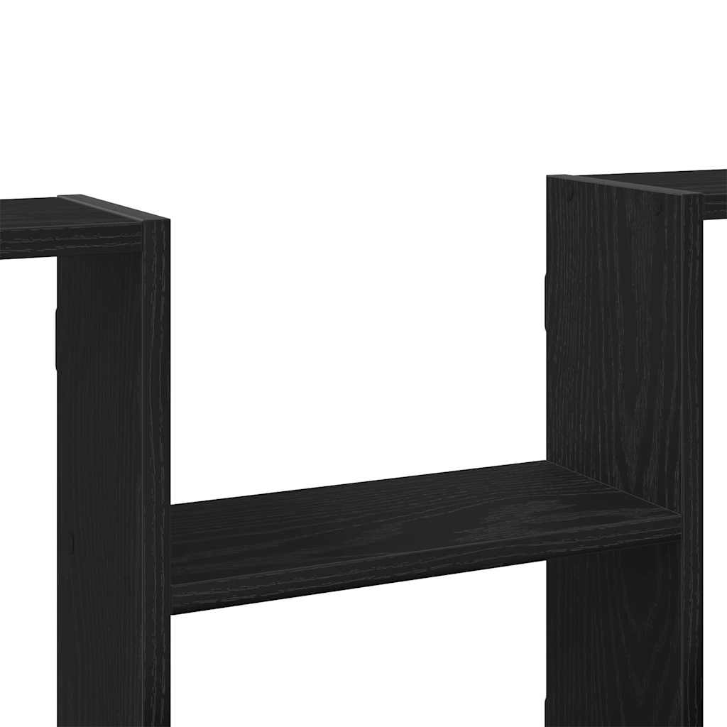 Vegghylle svart eik 99x15x60 cm konstruert tre