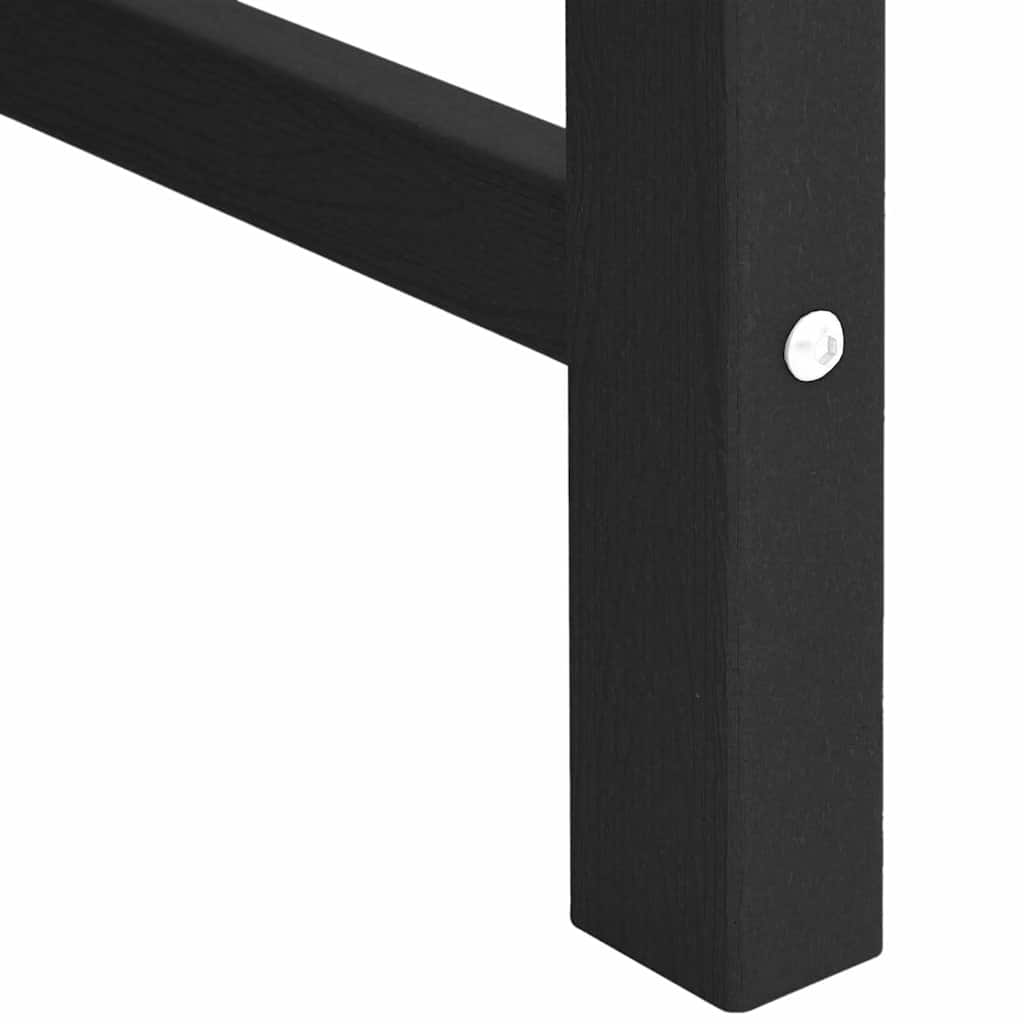 Hagebenk Svart 120 x 59 x 88 cm HDPE