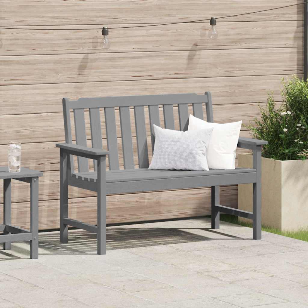 Hagebenk Lysegrå 120 x 59 x 88 cm HDPE