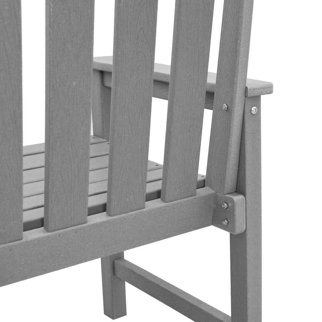 Hage spisestol 2 pcs Lysegrå 65,5 x 59 x 88 cm HDPE