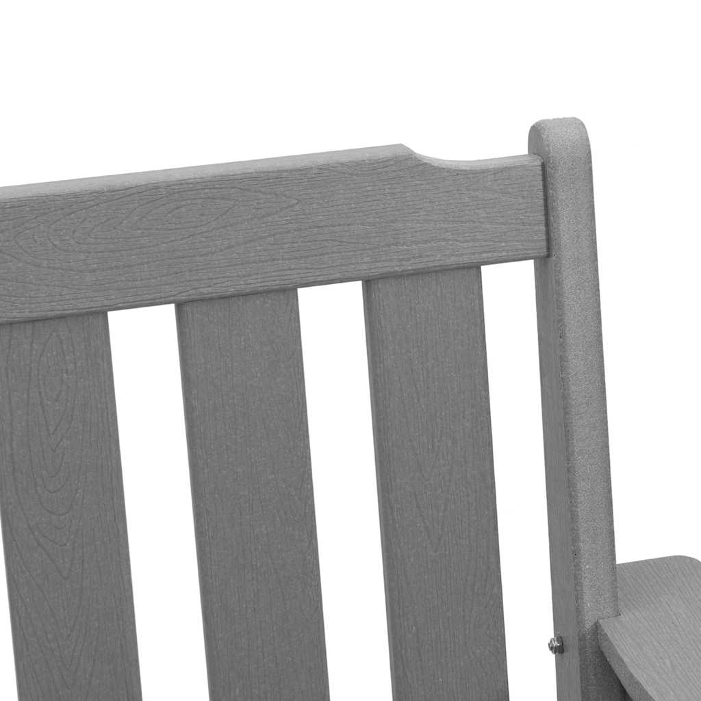 Hage spisestol 2 pcs Lysegrå 65,5 x 59 x 88 cm HDPE