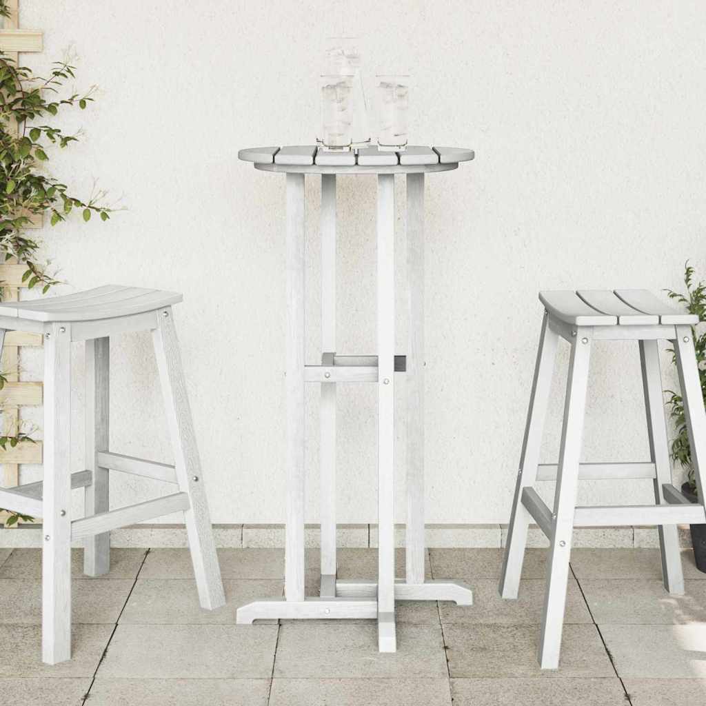 Barbord Hvit 55 x 55 x 107 cm Polyethylen