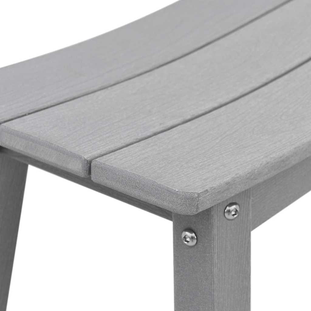 Barstol 2 pcs Lysegrå 52 x 43 x 73,5 cm HDPE
