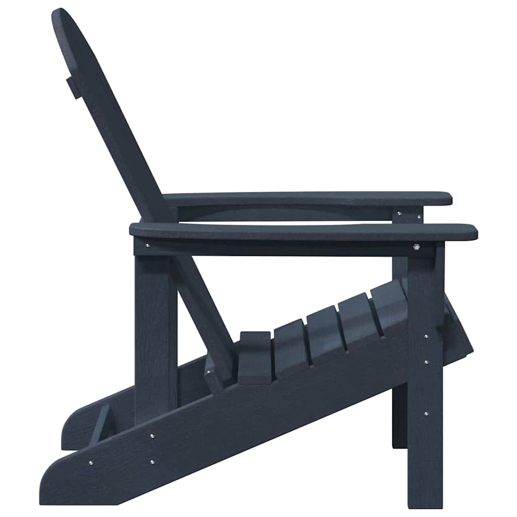 Adirondack-stol Marineblå 82 x 74 x 92 cm HDPE