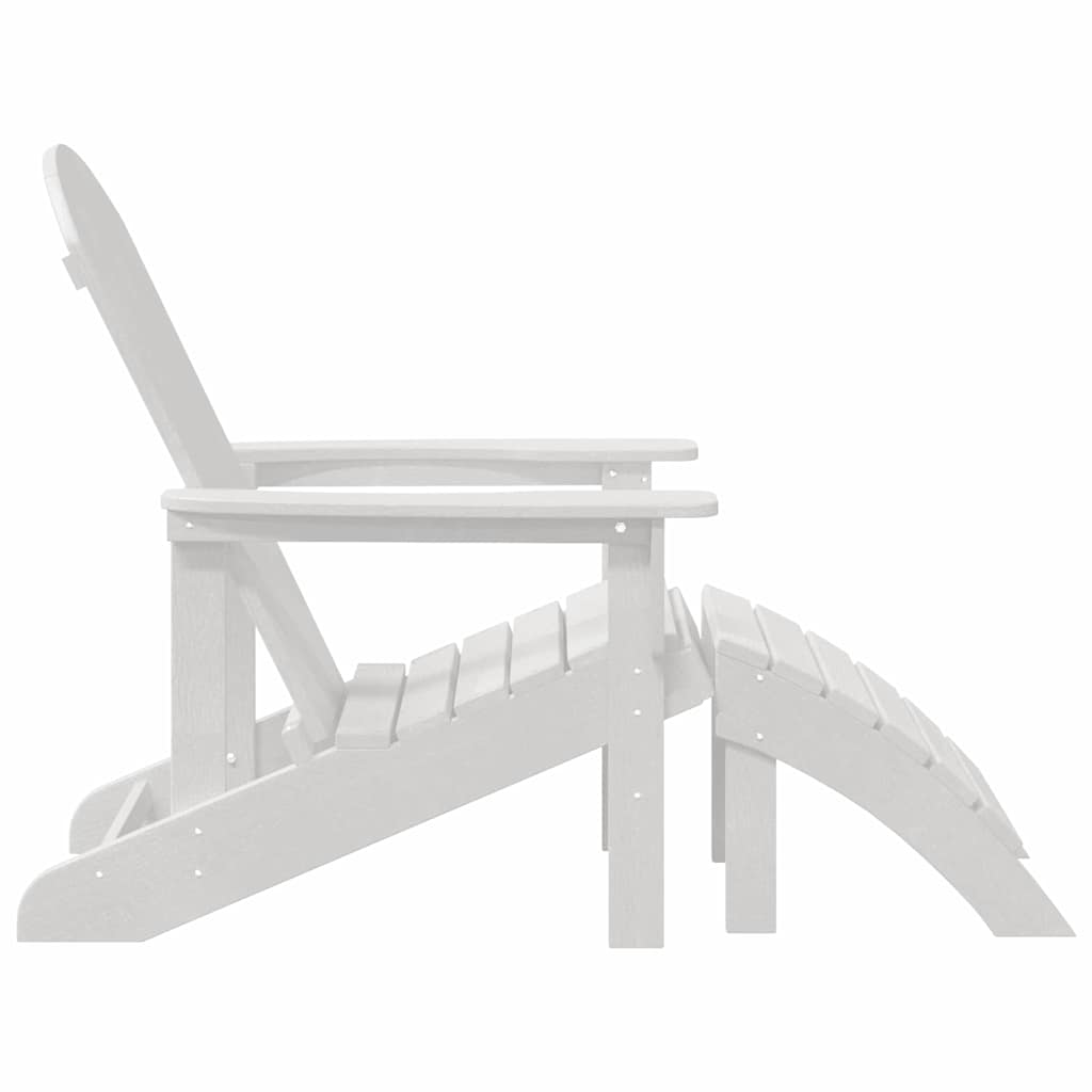 Adirondack-stol Hvit 82 x 74 x 92 cm HDPE
