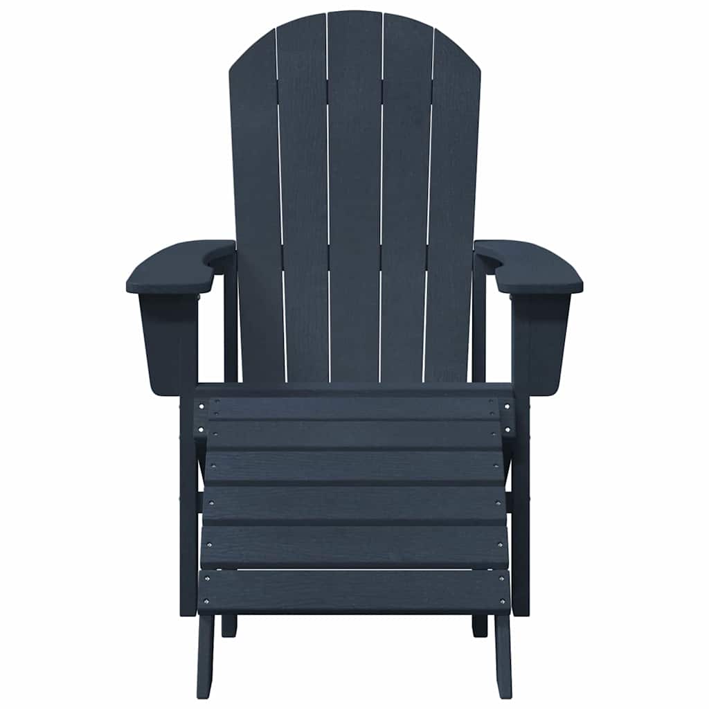 Adirondack-stol Marineblå 82 x 74 x 92 cm HDPE