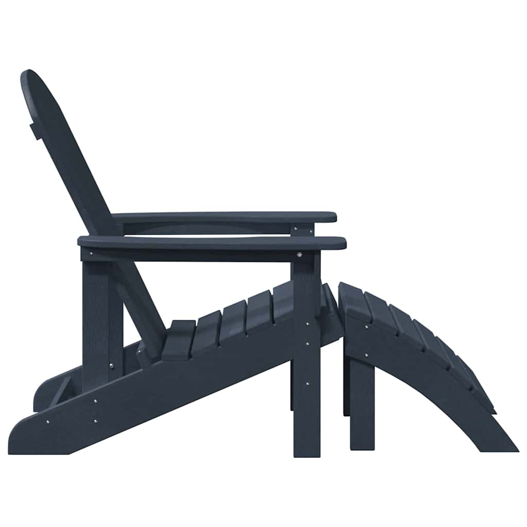 Adirondack-stol Marineblå 82 x 74 x 92 cm HDPE