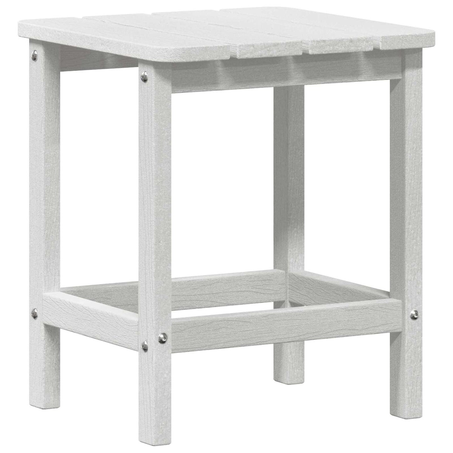 Sidetabell Hvit 38 x 38 x 46 cm Polyethylen vidaXL