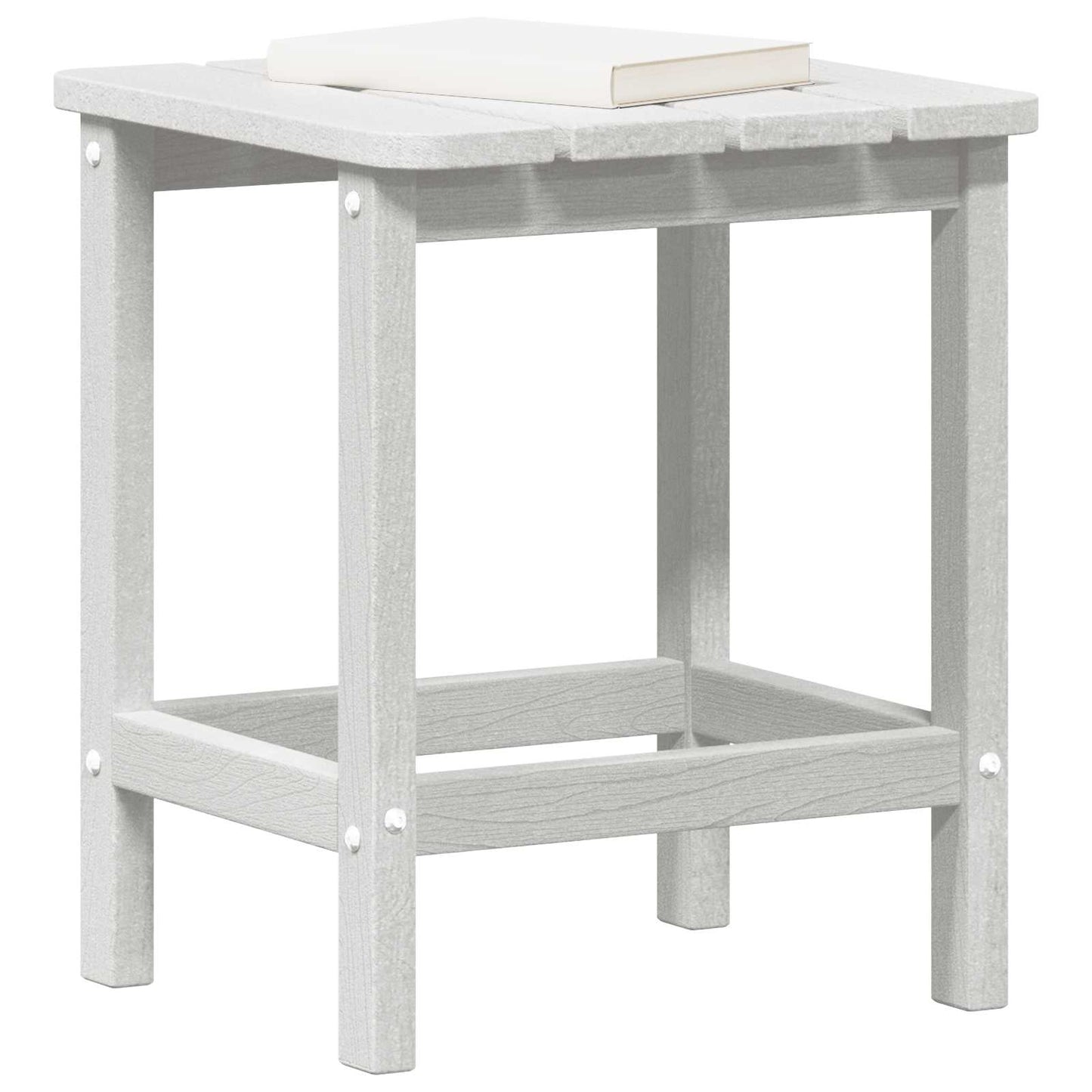Sidetabell Hvit 38 x 38 x 46 cm Polyethylen vidaXL