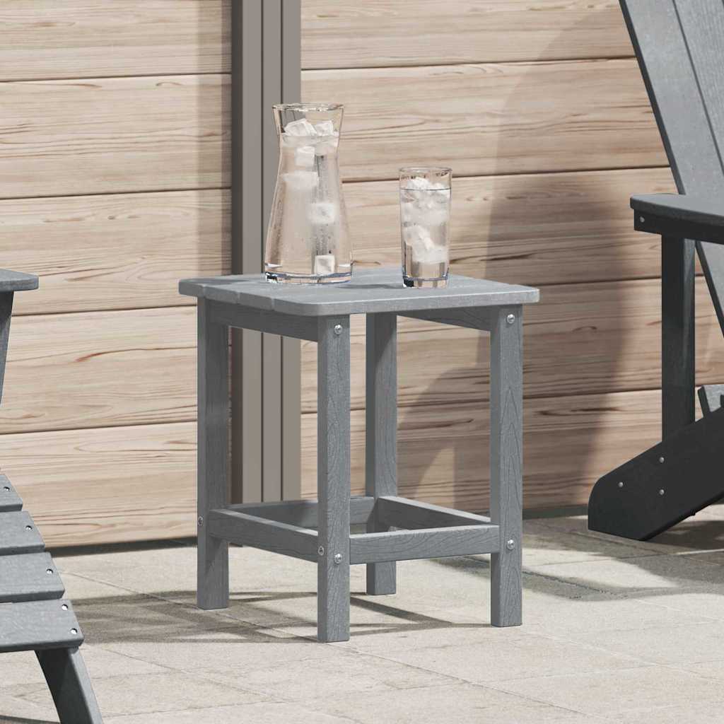 Sidetabell Lysegrå 38 x 38 x 46 cm Polyethylen vidaXL