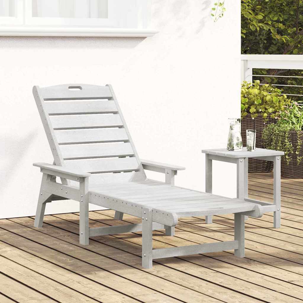 Solstol Hvit 195,5 x 53 x 98,5 cm HDPE