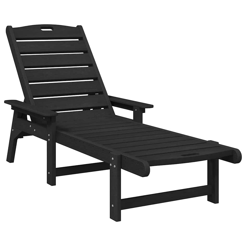 Solstol Svart 195,5 x 53 x 98,5 cm HDPE