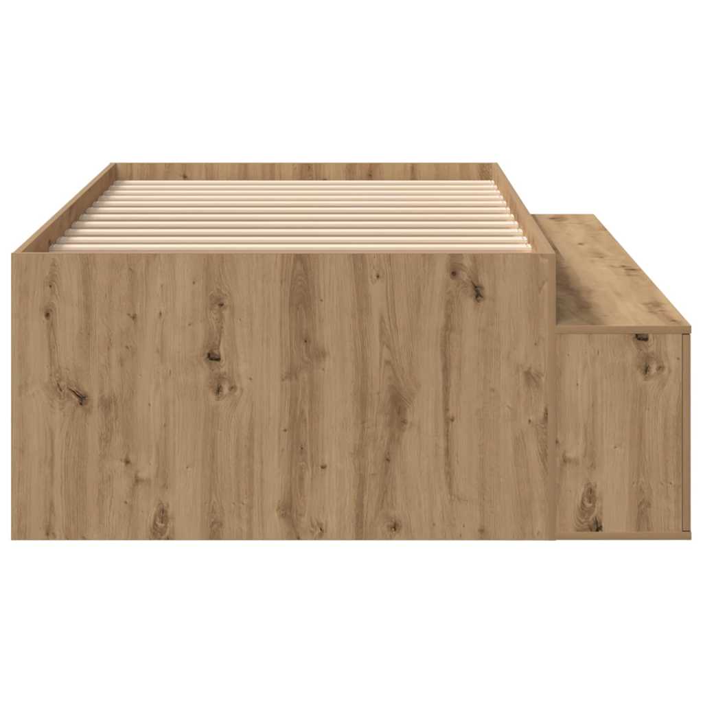 Sengestamme med skuff Artisan Eik 90 x 190 cm Konstruert tre