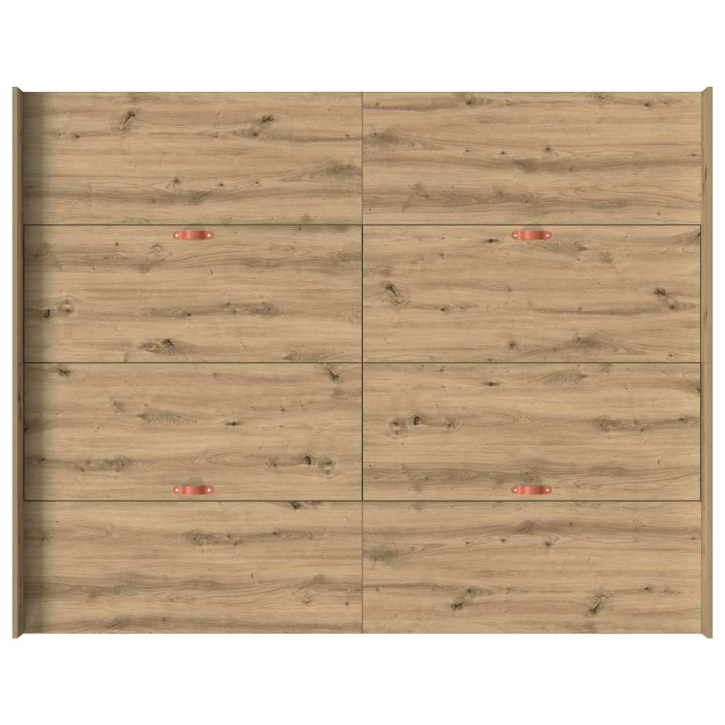 Seng med lagring Artisan Eik 135 x 190 cm Konstruert tre