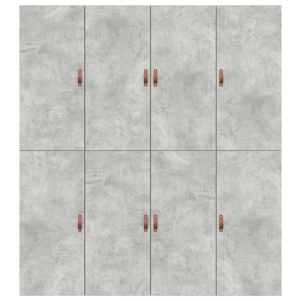 Seng med lagring Betonggrå 200 x 200 cm Konstruert tre vidaXL