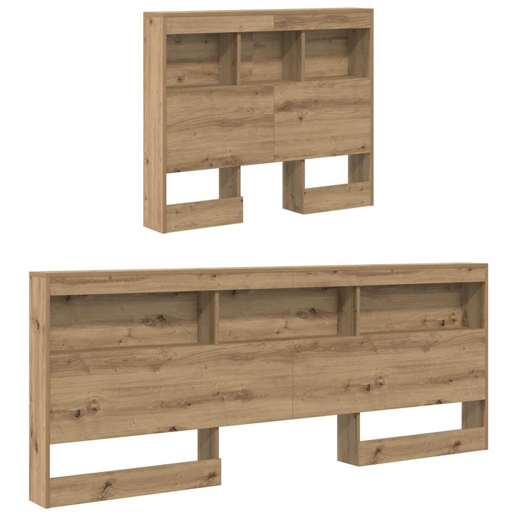 Lagringshodegavl med hylle Artisan Eik 100 cm Konstruert tre