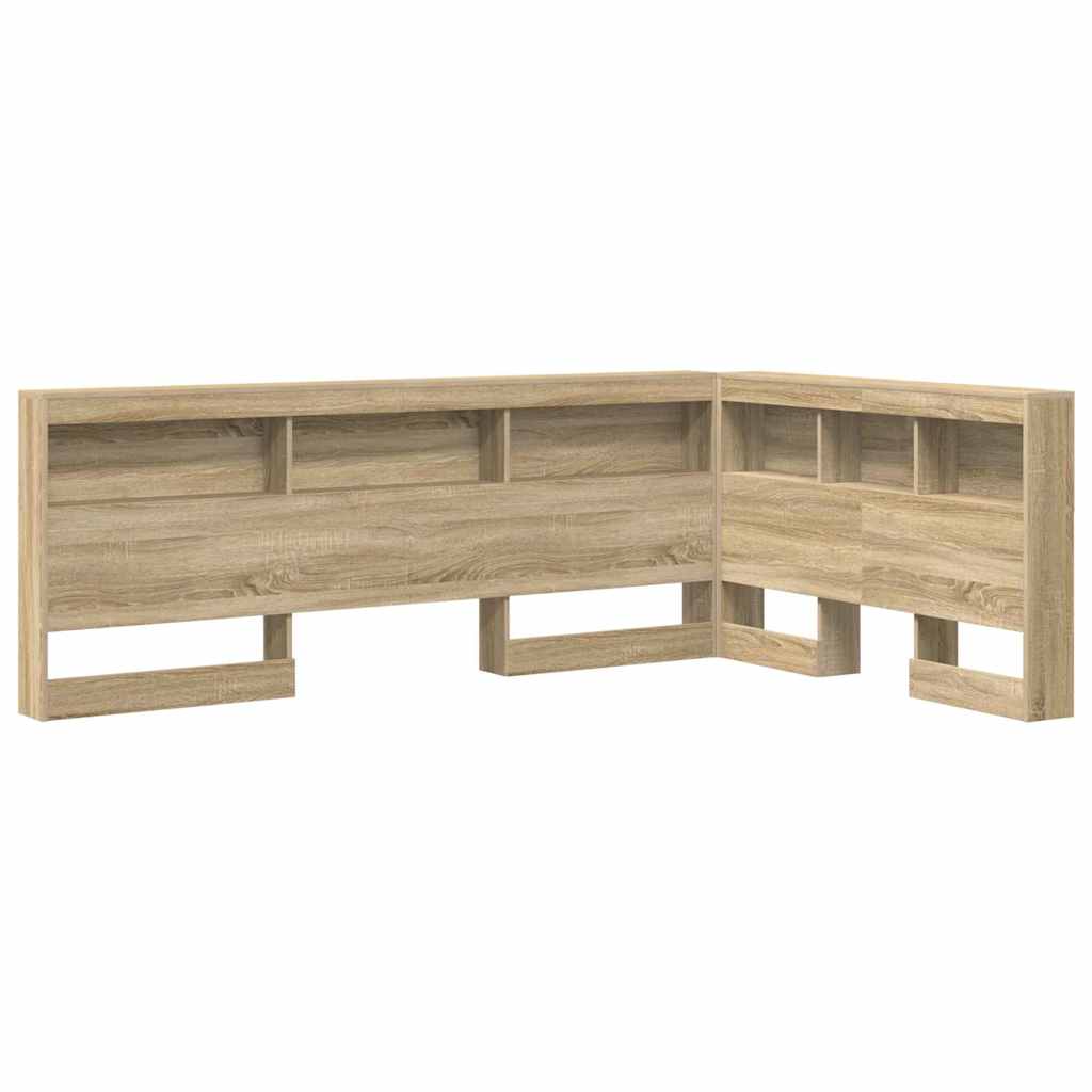 Lagringshodegavl med hylle Sonoma eik 207,5 x 137,5 x 76,5 cm