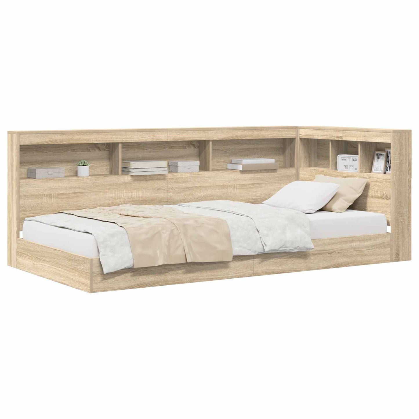 Bokhylle Seng Sonoma eik 100 x 200 cm Konstruert tre