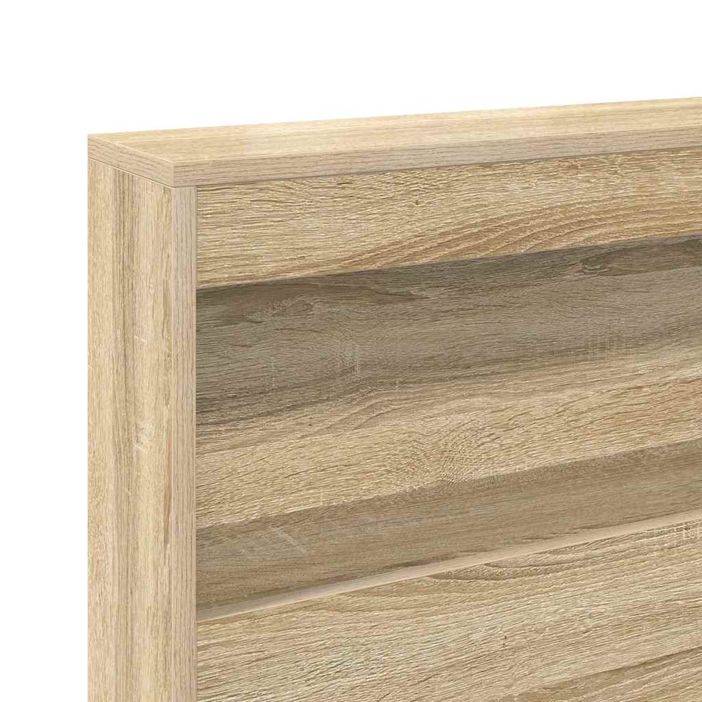 Bokhylle Seng Sonoma eik 160 x 200 cm Konstruert tre