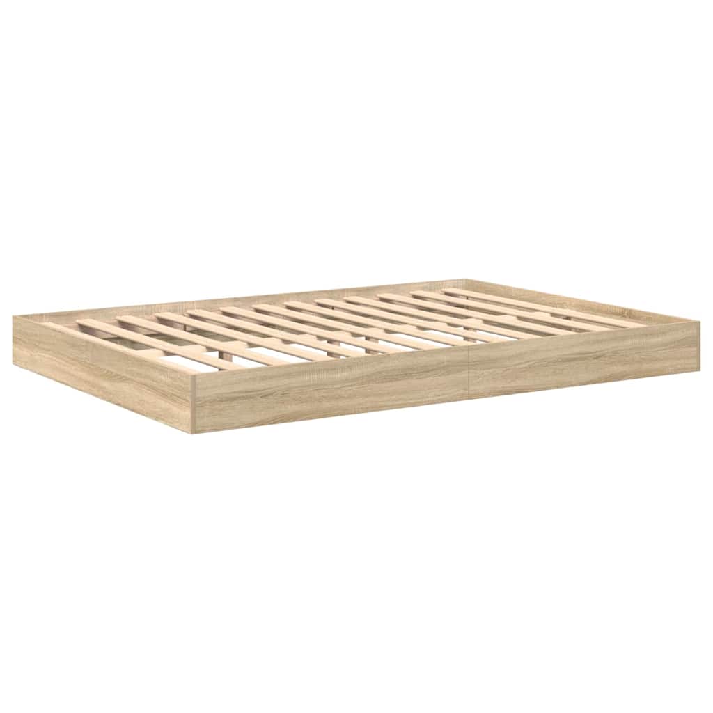 Bokhylle Seng Sonoma eik 160 x 200 cm Konstruert tre