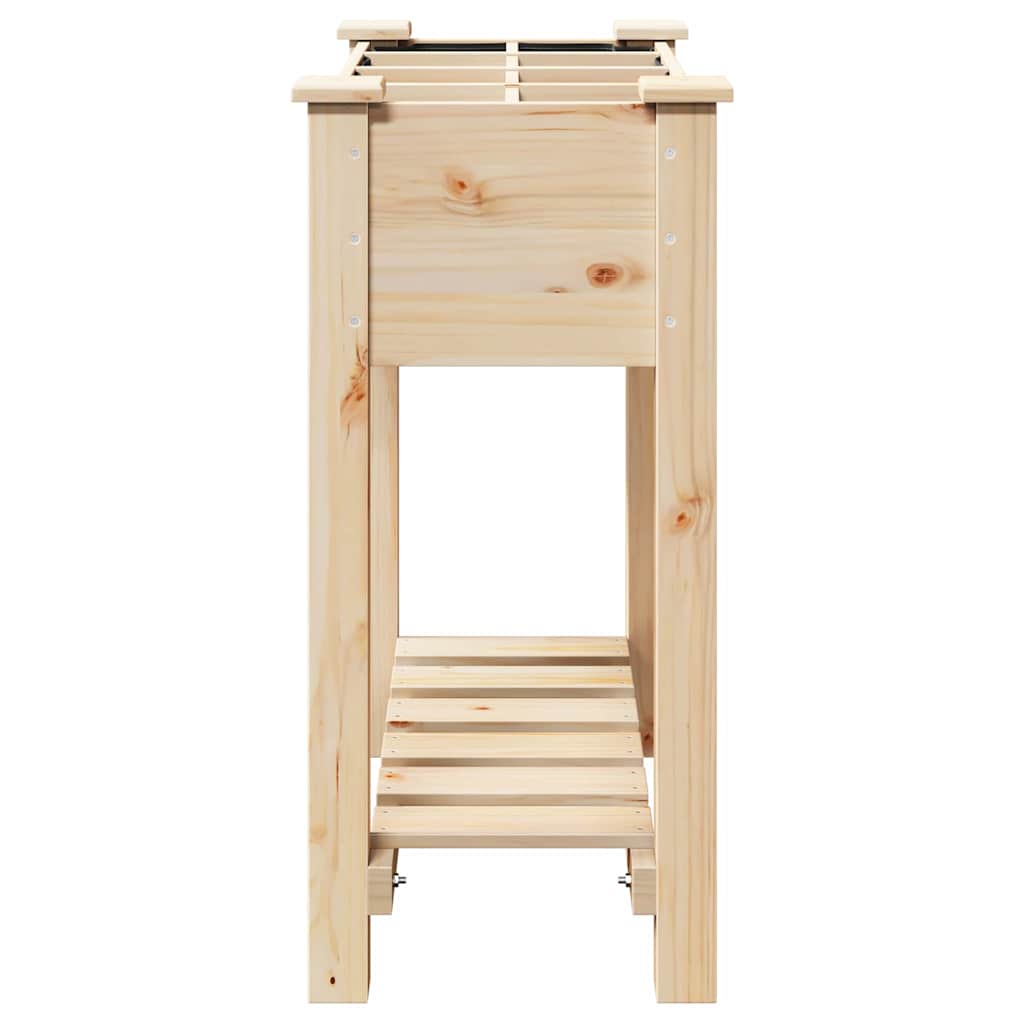Hageblomsterpotte Beige 71 x 37 x 76,5 cm Massiv Furu Tre