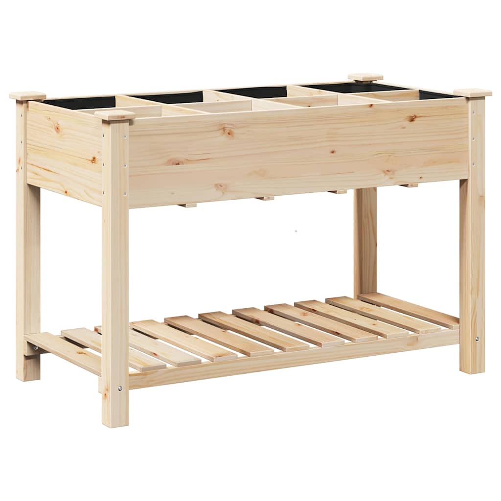 Hageblomsterpotte Beige 115 x 59 x 76,5 cm Massiv Furu Tre